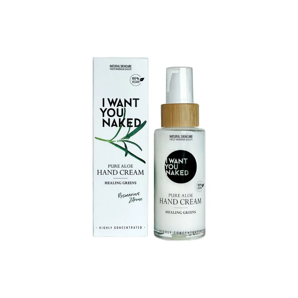 I want you naked Crema Mani Aloe Pura Healing Greens 50 ml