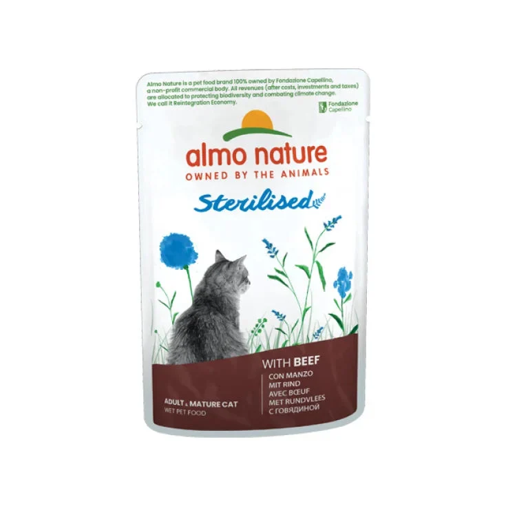 Almo Nature Almo Nature Gatto Sterilised Con Manzo - 70Gr
