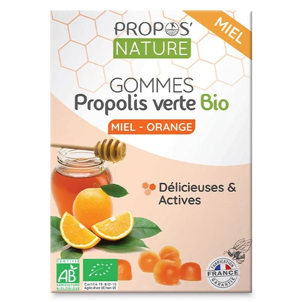 Propos'Nature gomme Propoli Verde Miele E Arancia Bio 45g