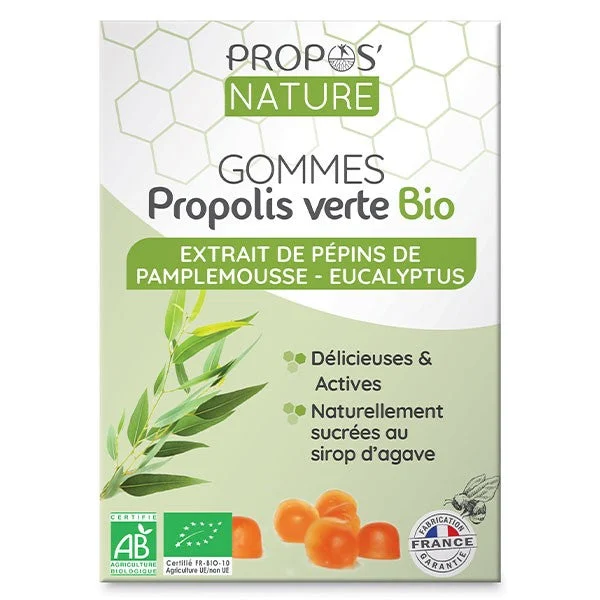 Propos'Nature Gomma Di Propoli Semi Di Pompelmo Ed Eucalipto Bio 45g