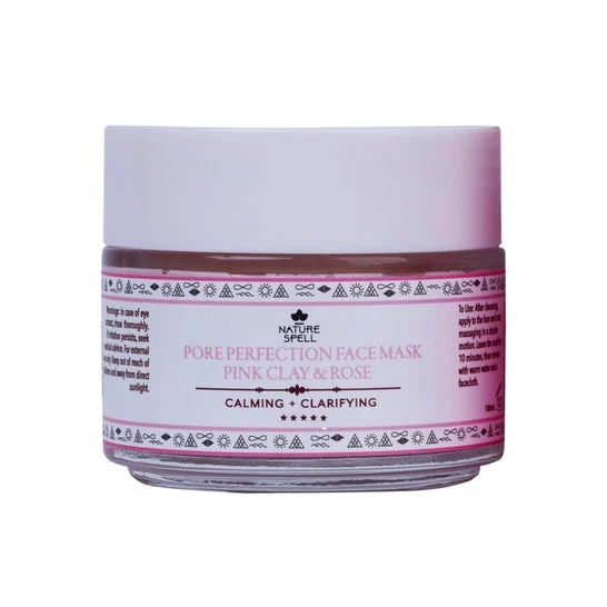 Incantesimo della Natura Argilla Rosa E Rosa Poro Perfezione Maschera Facciale