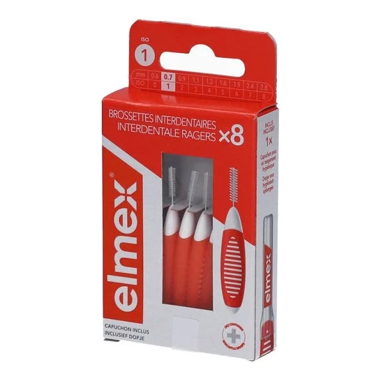 Elmex Cepillos Interdentales Iso 1 0.7Mm 8 uds