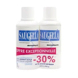 Saugella Dermoliquido Emulsione di lavaggio 2 X 500Ml