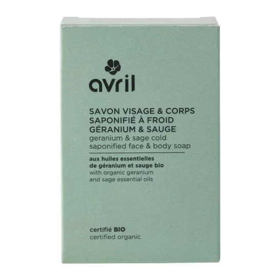 Avril Jabón Facial Corporal Geranio Salvia 100g