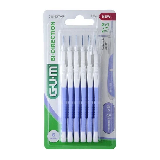 Gum Interdental Brush 2014 Bi-Direzionale 6mm 6 pezzi