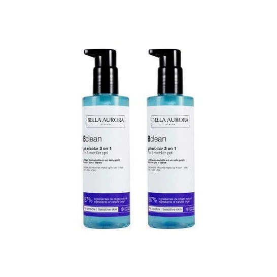 Bella Aurora Bclean Gel Micelar 3 En 1 Piel Sensible 2x200ml