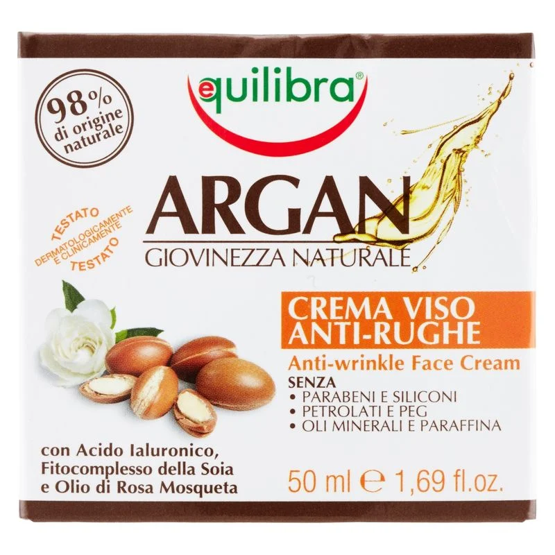 Equilibra Argan Crema Viso Antirughe 50 Ml