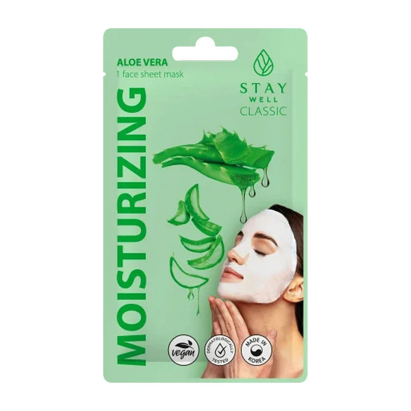 Stay well Maschera Viso In Tessuto Nutriente All'aloe Vera 1 unità