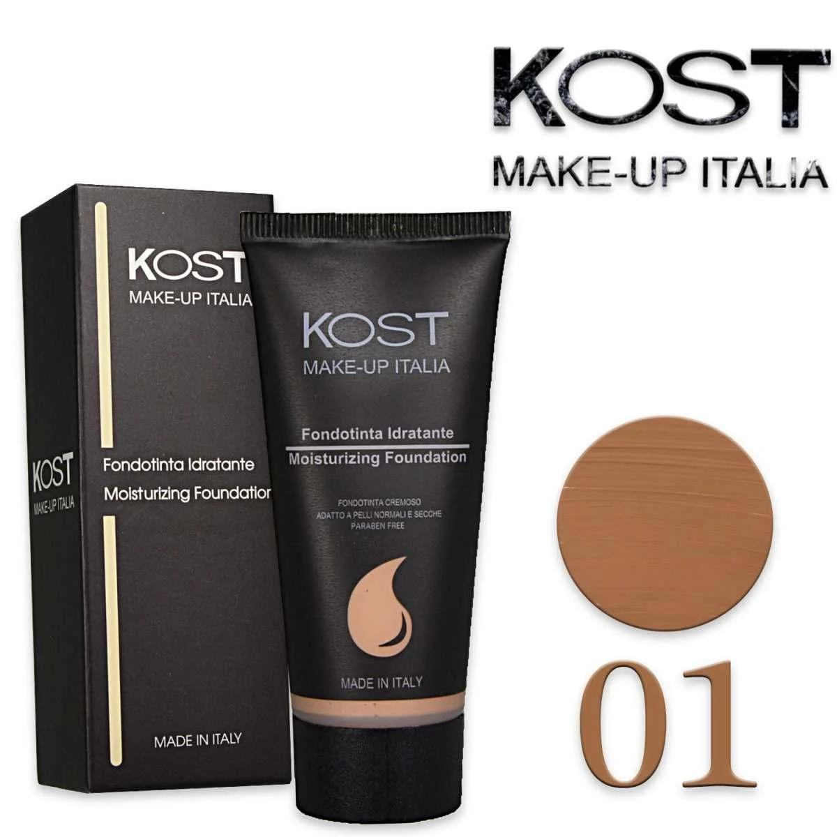 Fondotinta Fluido Idratante Kost 01