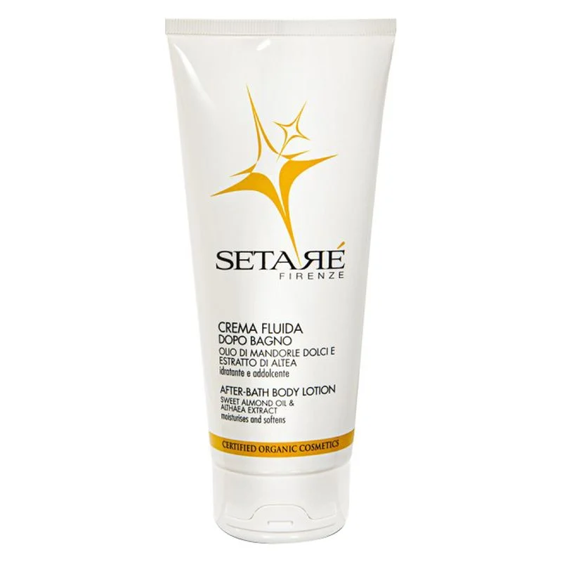Setarè Crema Fluida Dopobagno Olio Di Mandorle Dolci E Estratto Di Altea Idratante E Addolcente 200 Ml
