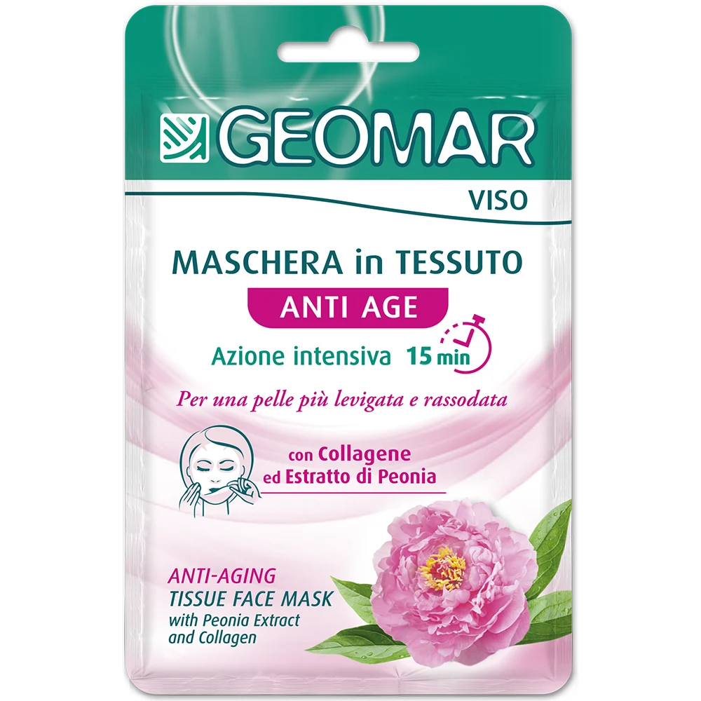 GEOMAR Maschera Viso in Tessuto Antiage