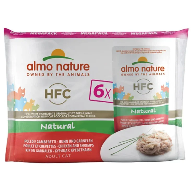 Almo nature HFC Natural Multipack Pollo e Gamberetti - 6X55GR
