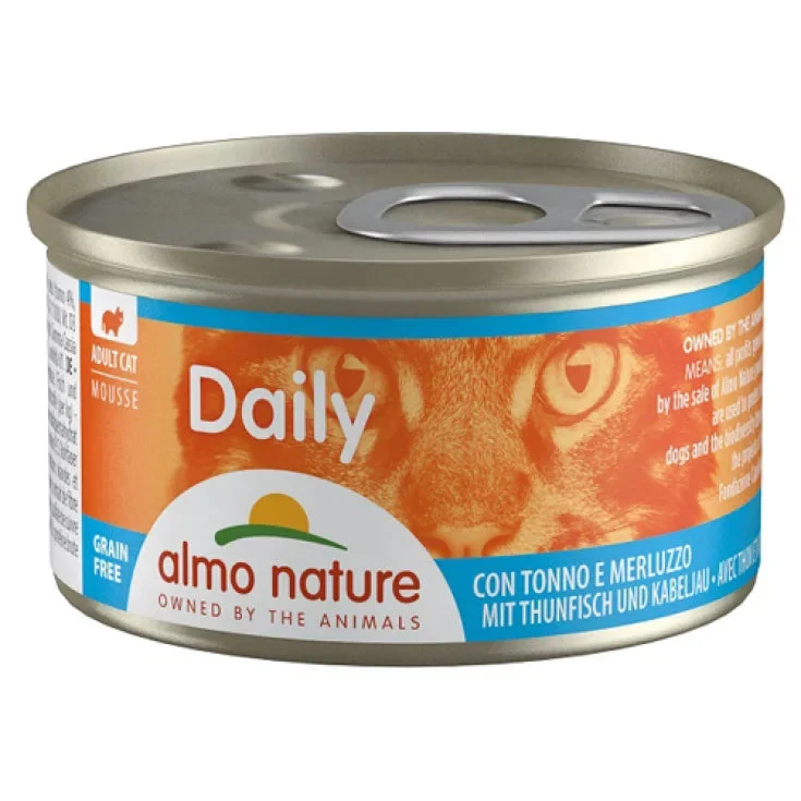 Almo nature DAILY Menu gatto mousse tonno e merluzzo 85G