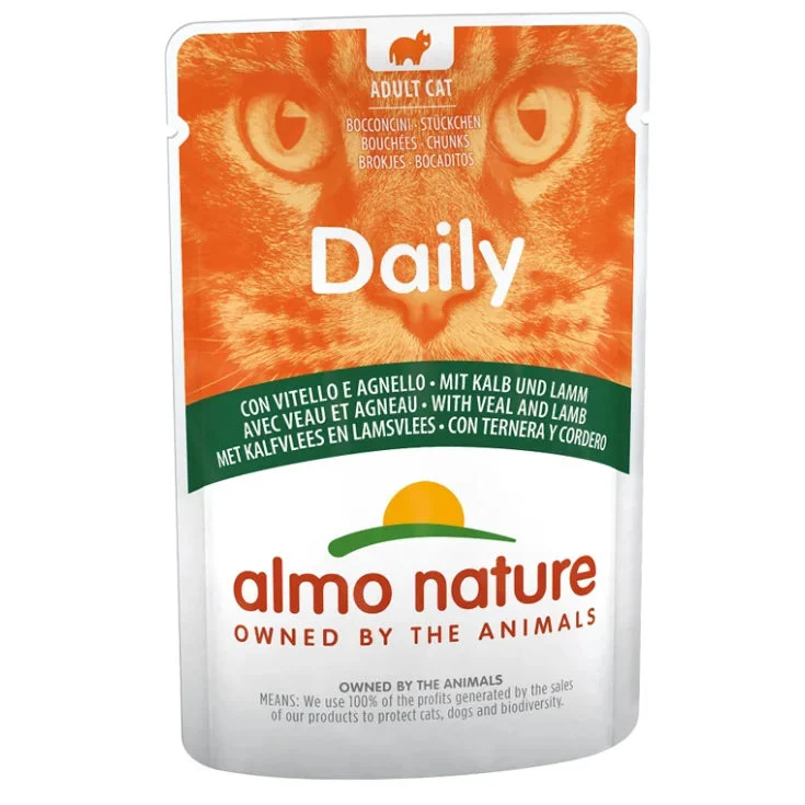 Almo nature Daily Menu con Vitello e Agnello - 70GR
