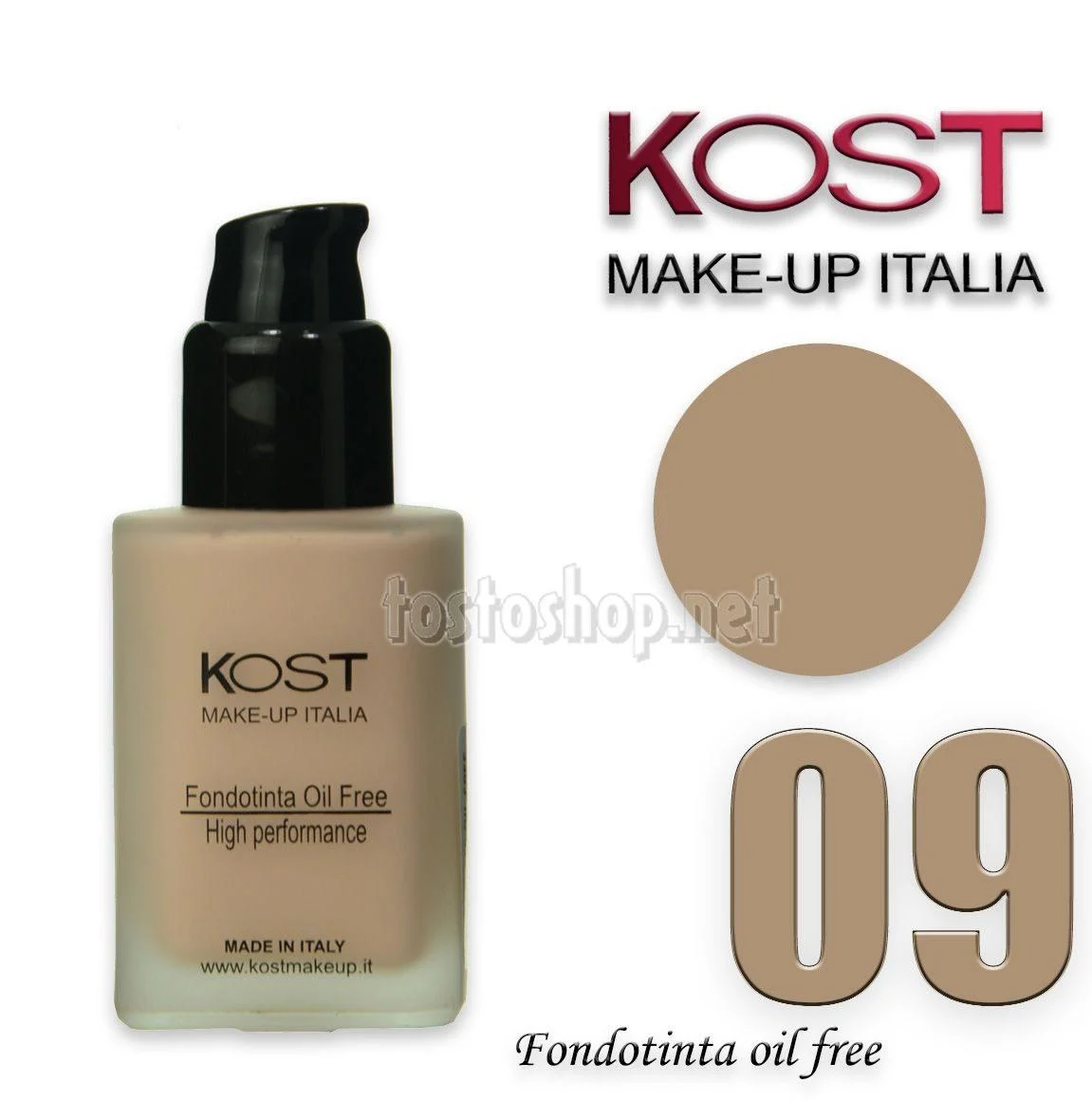 Fondotinta fluido oil free kost 09