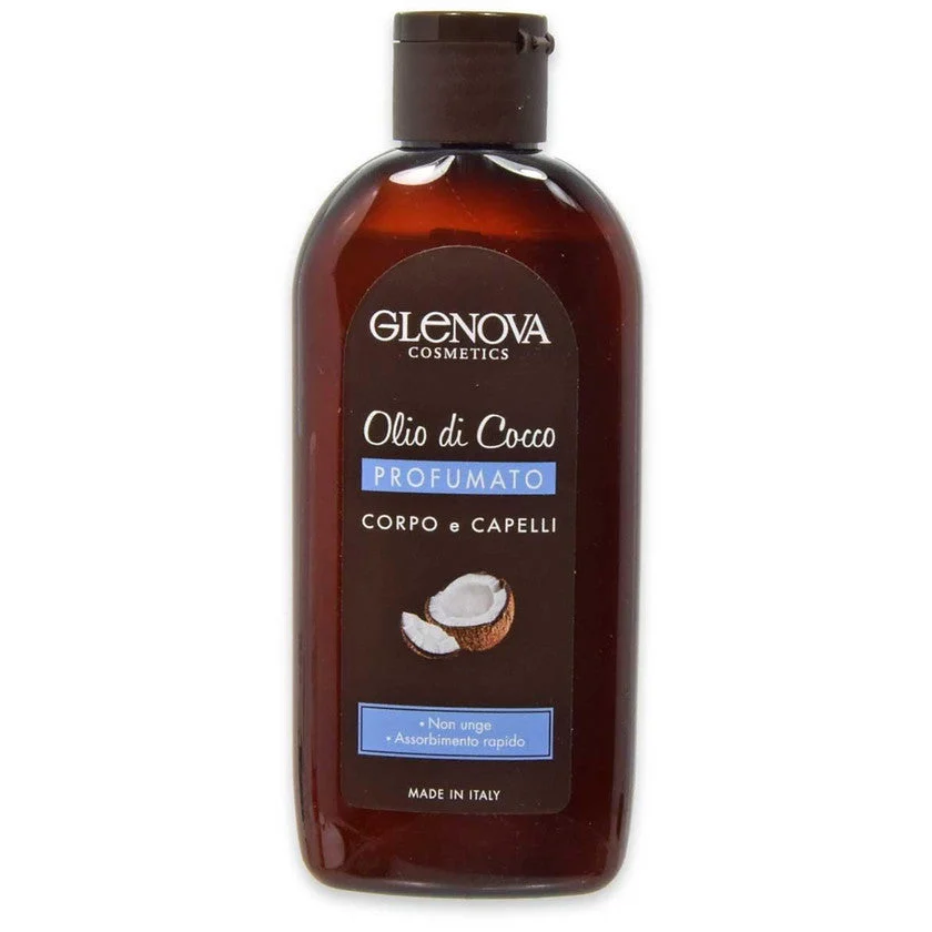 Glenova Olio Di Cocco Corpo E Capelli Profumato Assorbimento Rapido 200 ml