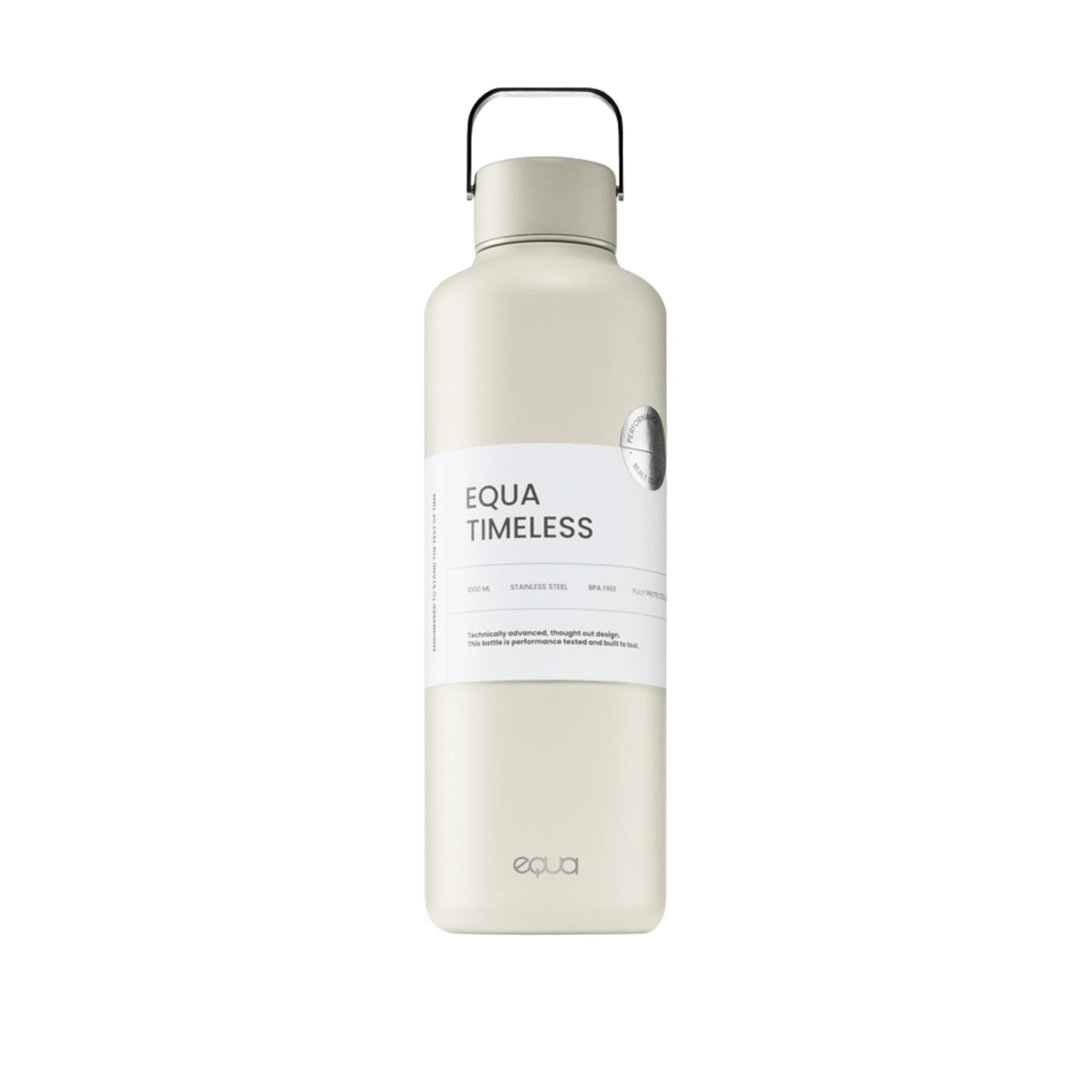 Equa Timeless bottiglia in acciaio inox per l’acqua colore Off bianco 1000 ml