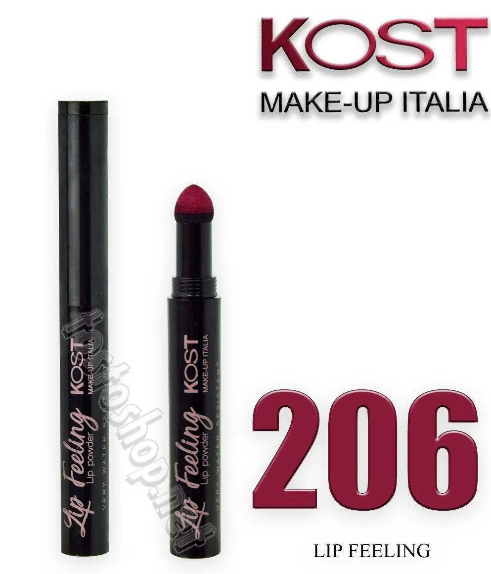 Rossetto In Polvere Resistente All'Acqua Kost 206