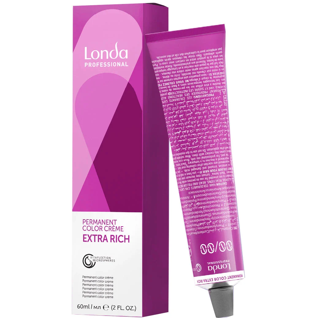 Londa professional Permanent Color Extra Rich Creme - Colorazione permanente in crema per capelli 7/4