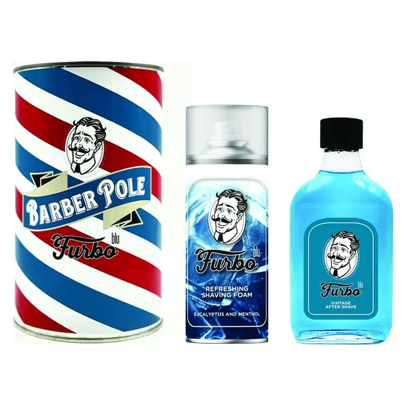 Furbo Cofanetto Barber Pole Blu