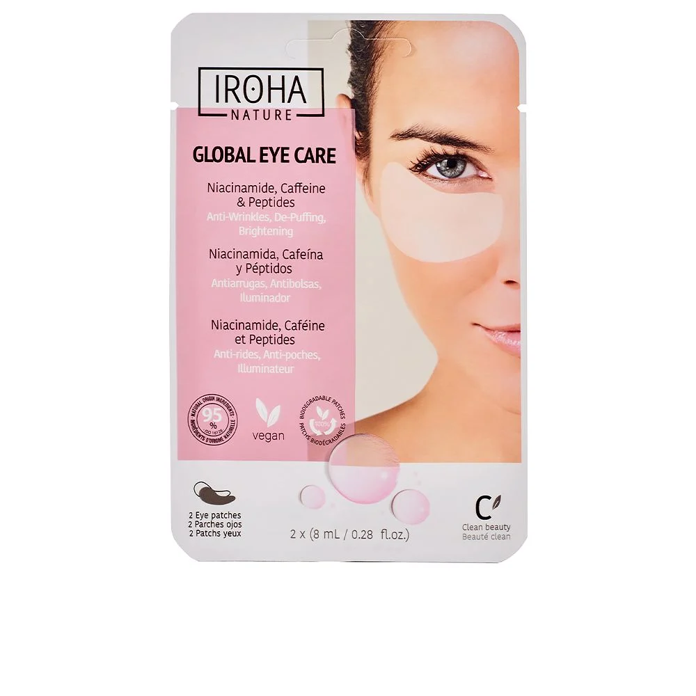 Iroha Nature Global cura occhi Niacinamide, Caffeina e Peptidi 2 Unità