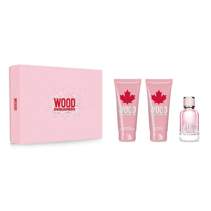 Dsquared2 Cofanetto Wood Femme Eau De Toilette 50ml + Shower Gel 50 Ml + Body Lotion 50 Ml 1 unità