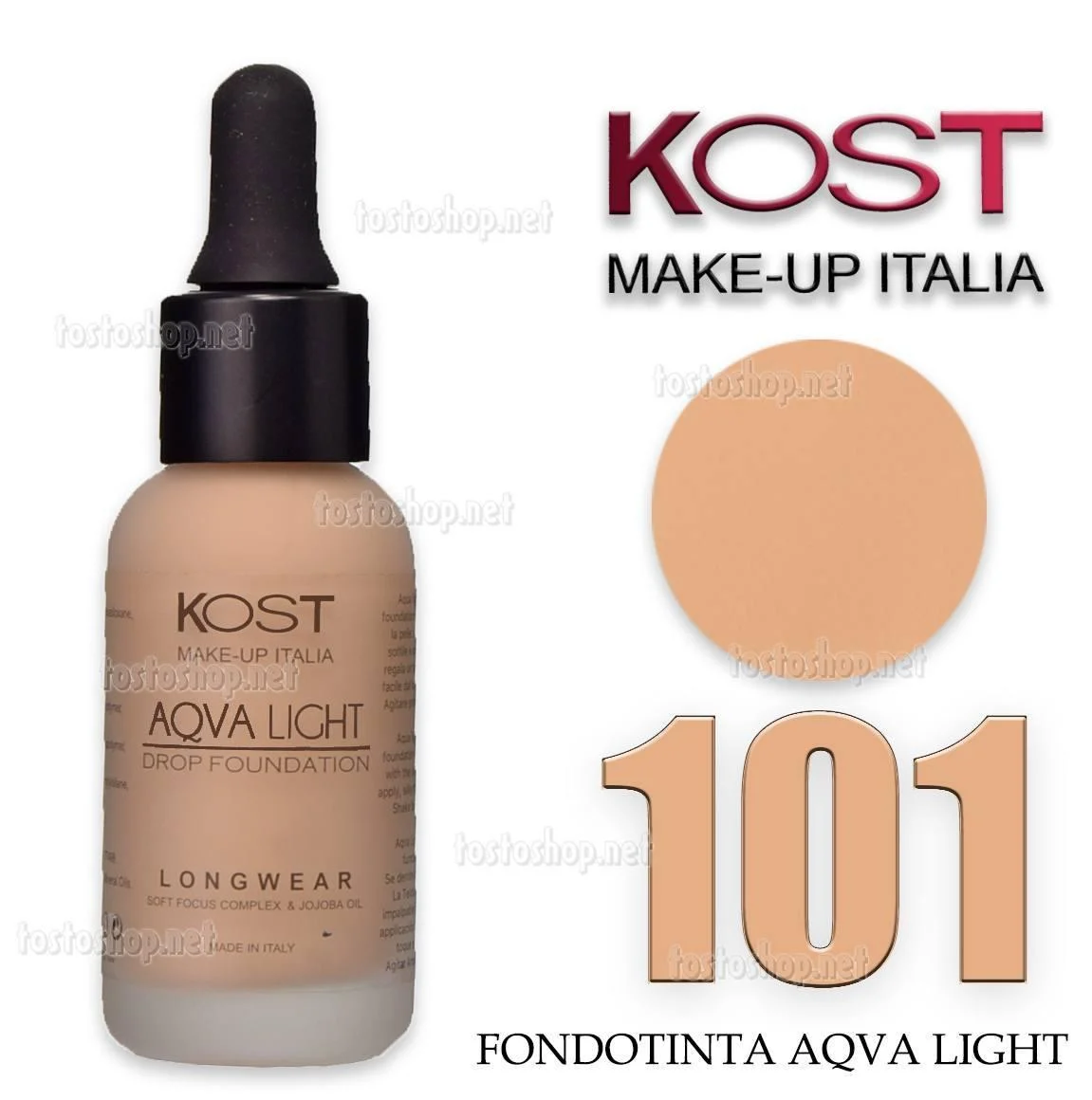 Fondotinta In Goccia Aqvalight Kost 101