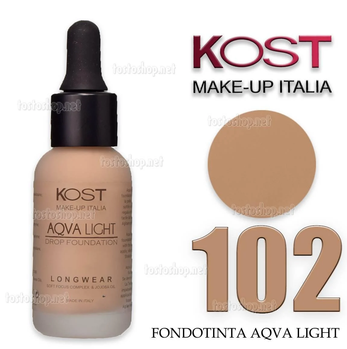 Fondotinta In Goccia Aqvalight Kost 102