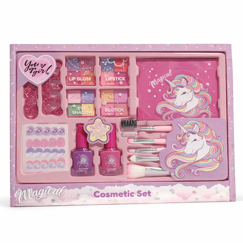 You go girl Set Trucco Per Bambini, Atossico, +5 Anni, 66 Pezzi 1 unità