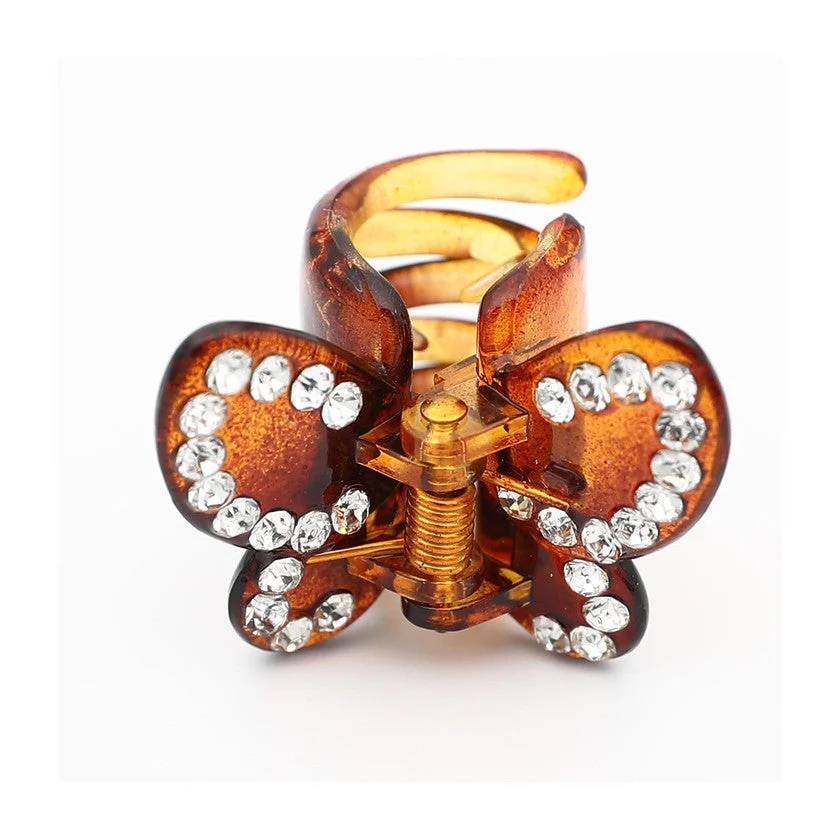 Ib fashion hair Pinza Strass Marrone 1 unità