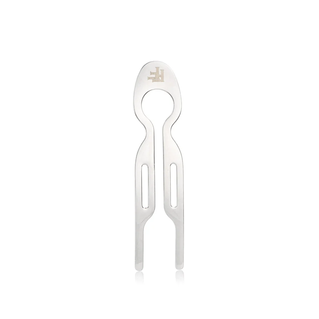 Fiona Franchimon Nº 1 Hairpin Steel (White Gold Finish) 1 pz