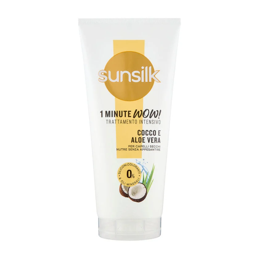 Sunsilk Minute Wow! Trattamento Intensivo Cocco E Aloe Vera Per Capelli Secchi 180 ml