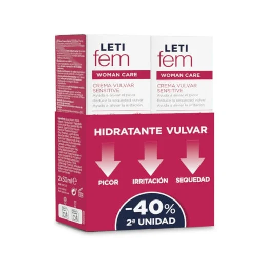 Letifem Woman Care Crema Vulvar Sensitive 2x30ml
