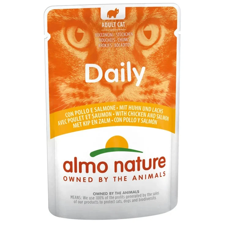 Almo nature Daily Menu con Pollo e Salmone - 70GR