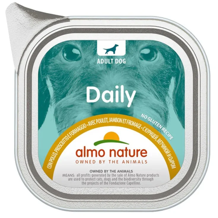 Almo nature Daily Menu con con Pollo, Prosciutto e Formaggio - 100GR