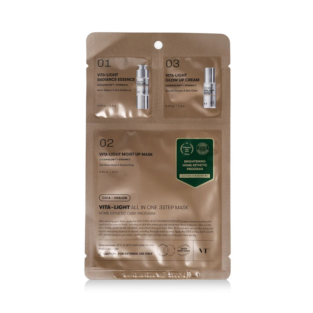 VT Cosmetics Vita-Light All In One 3Step Mask 1,5 g + 1,5 g + 25 g