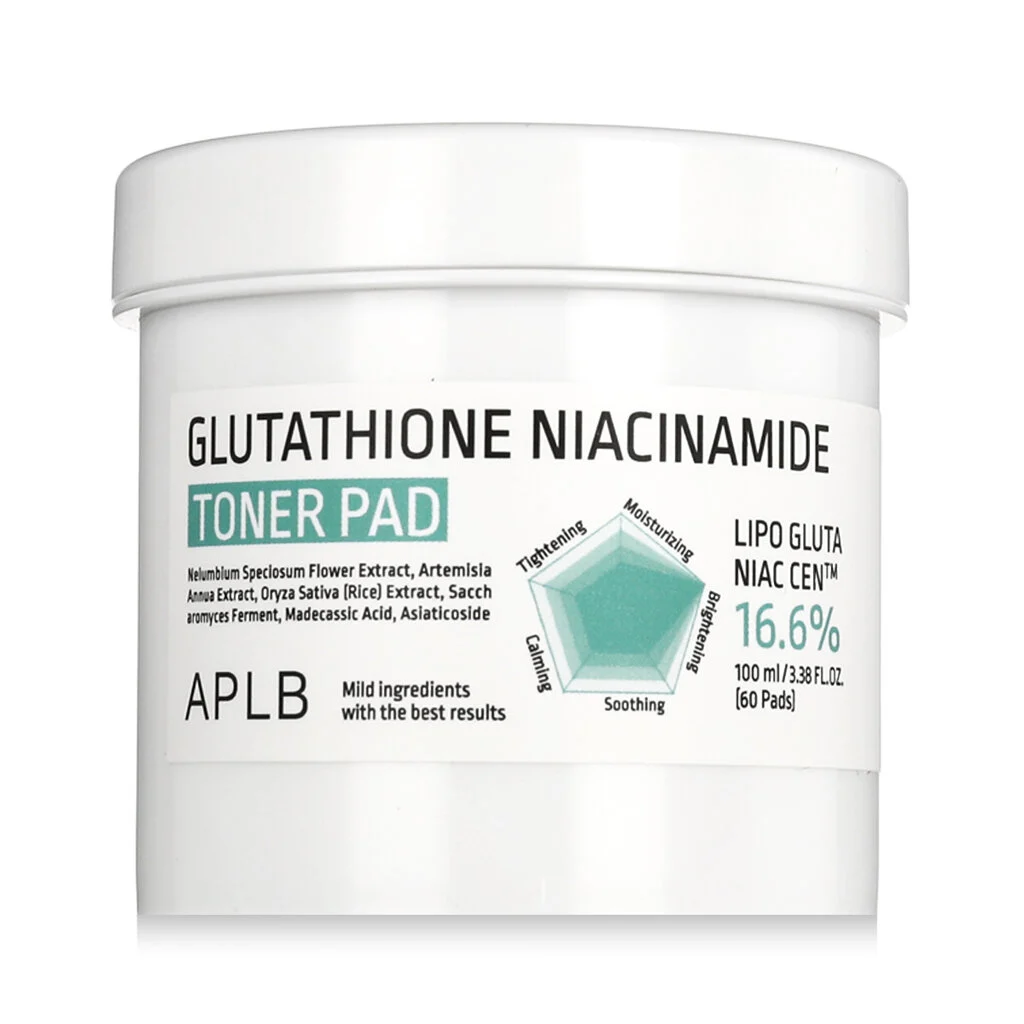 APLB Glutathione Niacinamide 16.6% Toner Pad 60 pz