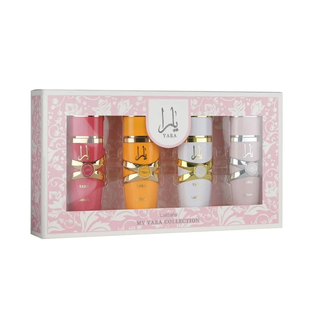 Lattafa Yara EDP Yara 25 ml + EDP Yara Candy 25 ml + EDP Yara Moi 25 ml + EDP Yara Tous 25 ml