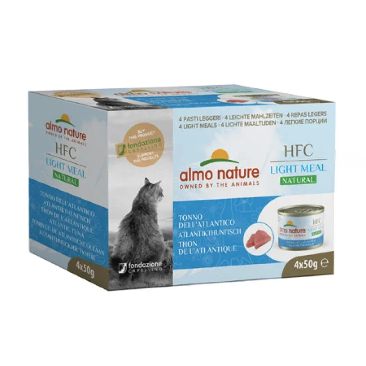 Almo nature HFC Natural Light Meal Tonno Atlantico Multipack - 4Xda 50 Gr,
