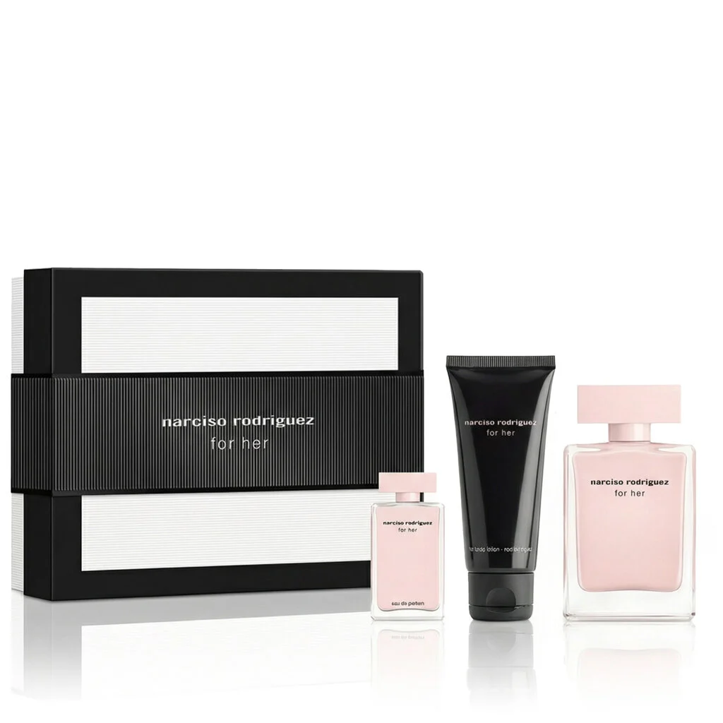 Narciso Rodriguez For Her EDP 50 ml + EDP MINI 7.5 ml + Latte corpo 50 ml