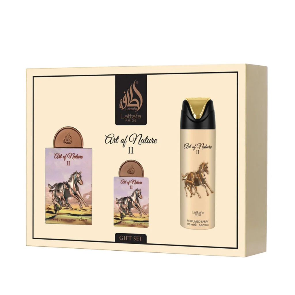 Lattafa Pride Art Of Nature II EDP 100 ml + EDP 20 ml + spray corpo 200 ml