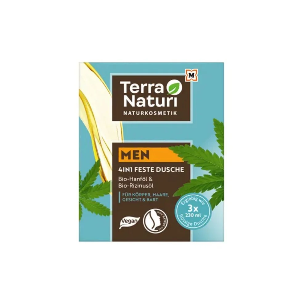 Terra naturi Uomo Bagnoschiuma Solido 4in1, 60 g