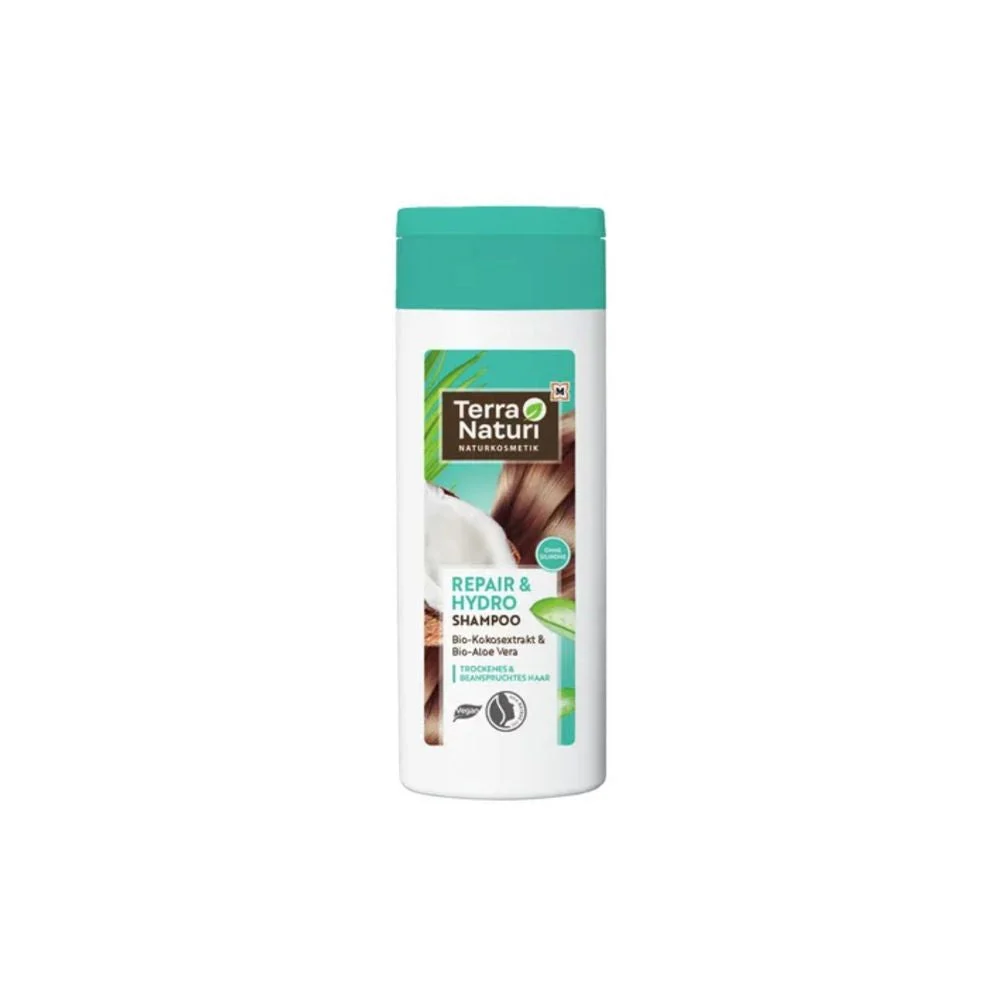 Terra naturi REPAIR & HYDRO - Shampoo all'Estratto di Cocco e Aloe Vera Bio, da 200 ml