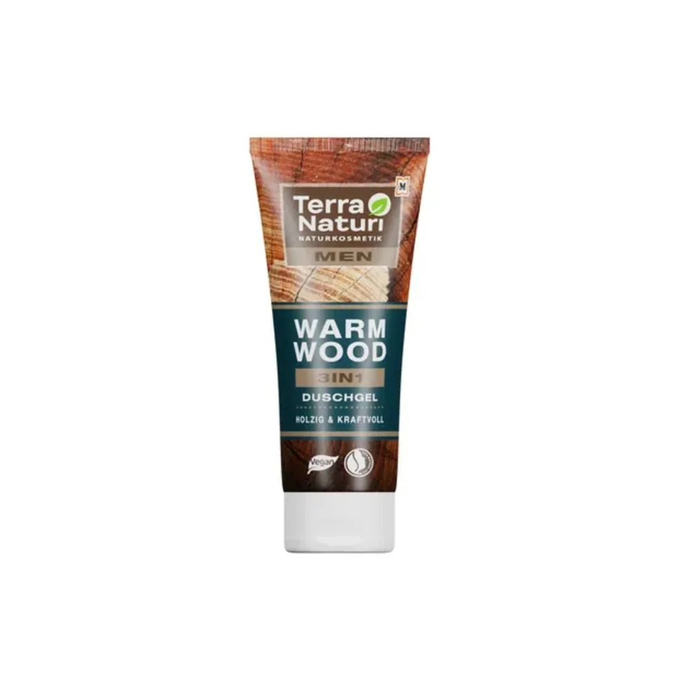 Terra naturi Uomo WARM WOOD - Gel Doccia 3IN1, 200 ml