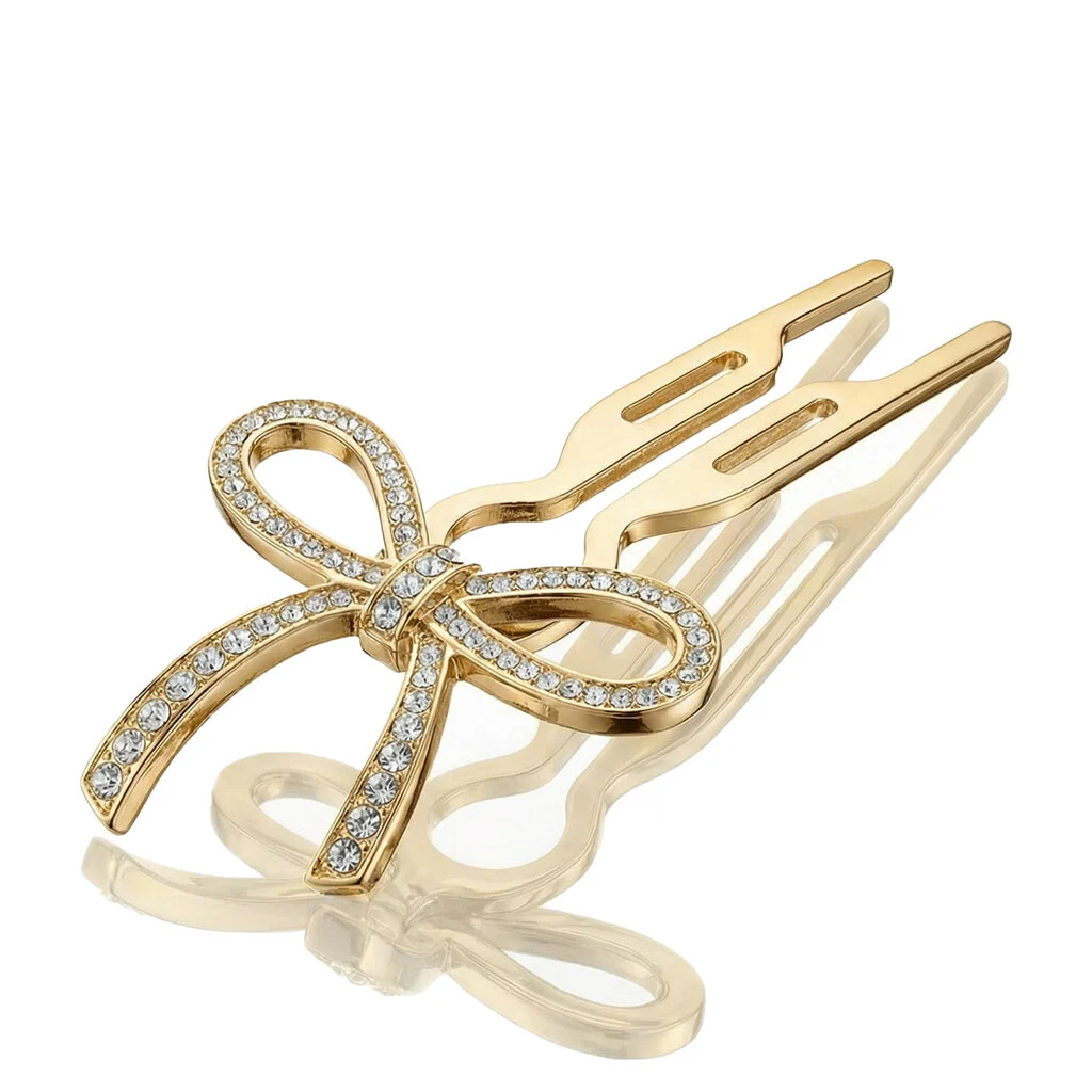 Fiona Franchimon Nº 1 Hairpin Crystals By Swarovski (Yellow Gold Finish) 1 pz