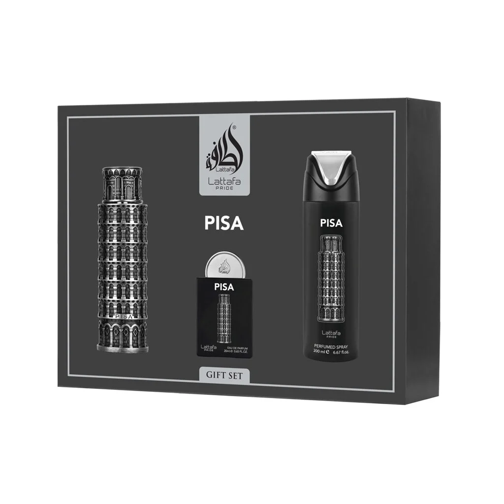 Lattafa Pride Pisa EDP 100 ml + EDP 20 ml + spray corpo 200 ml