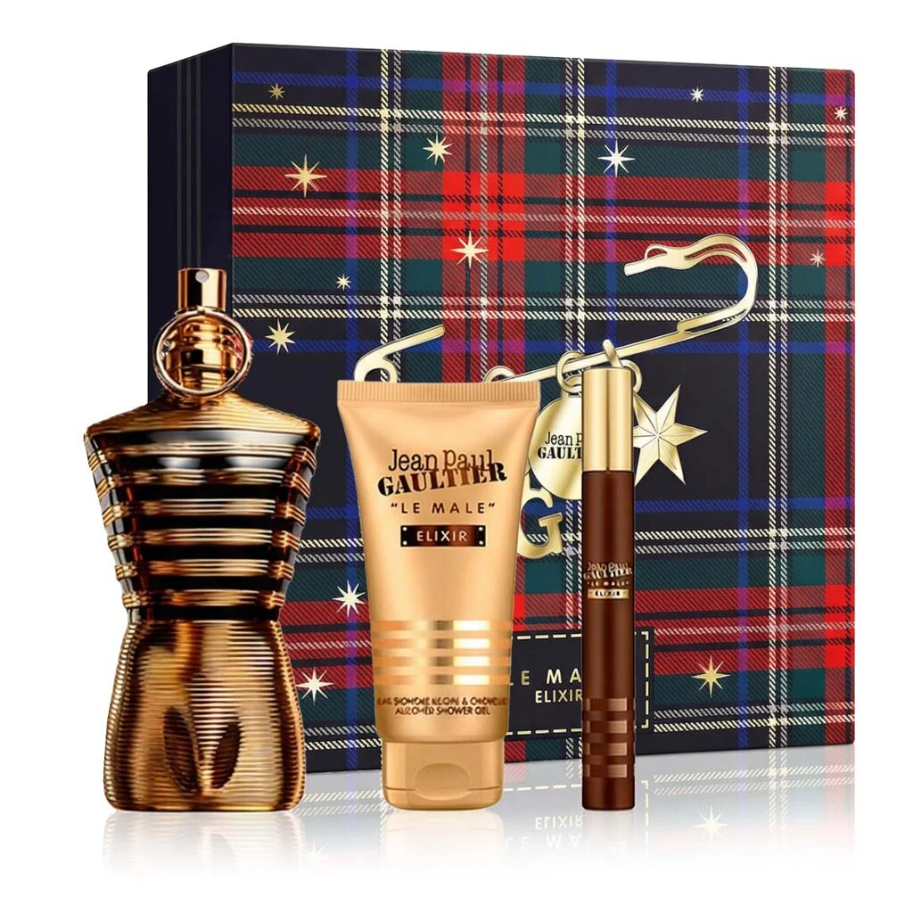 Jean Paul Gaultier Le Male Elixir Parfum 125 ml + Parfum MINI 10 ml + gel doccia 75 ml