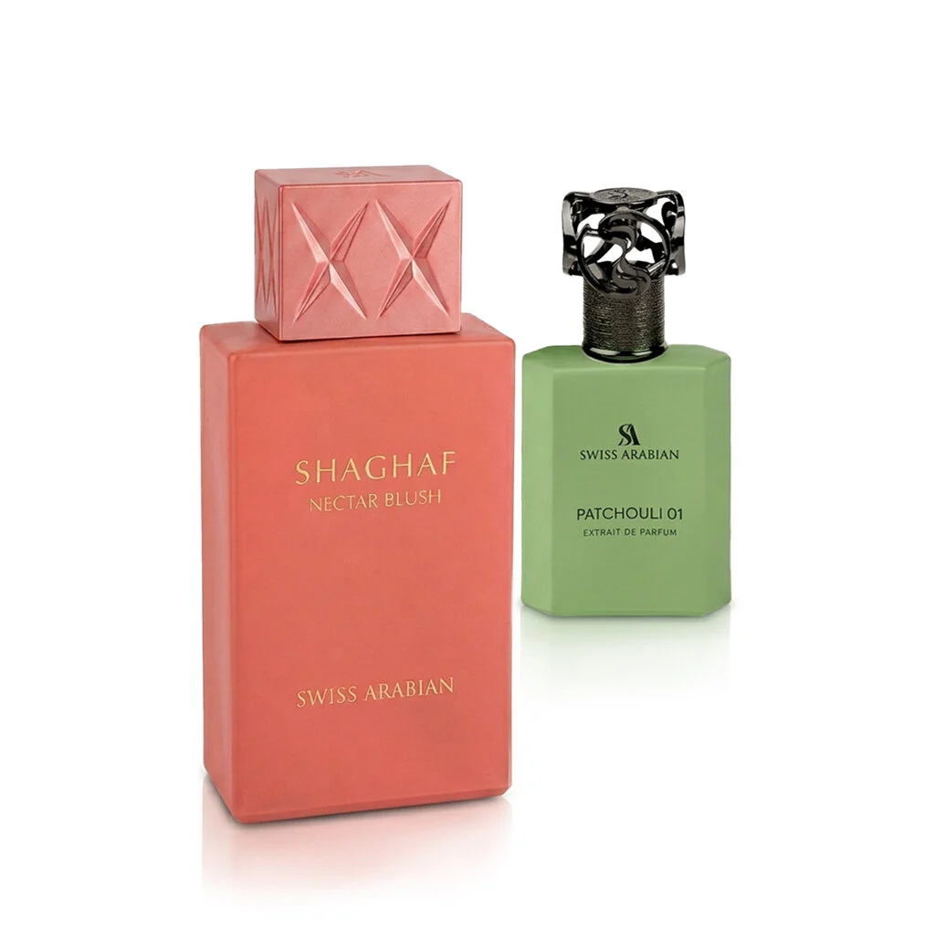 Swiss Arabian Shaghaf Nectar Blush extrait de parfum Patchouli 01 50 ml + EDP Shaghaf 75 ml