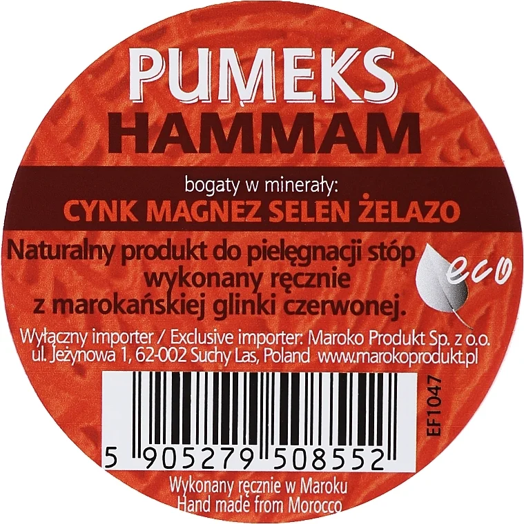 Pomice con argilla rossa marocchina