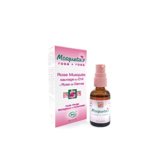 Olio organico di rosa canina e rosa damascena di Mosqueta 30ml